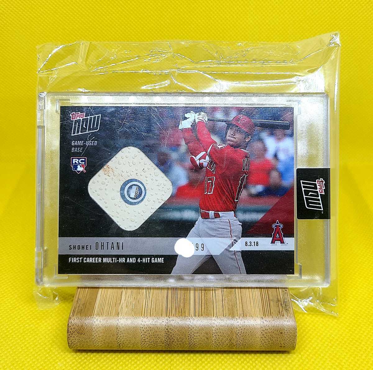 赤字超特価，100%新品 topps now 大谷翔平 RC ルーキー ベースレリック