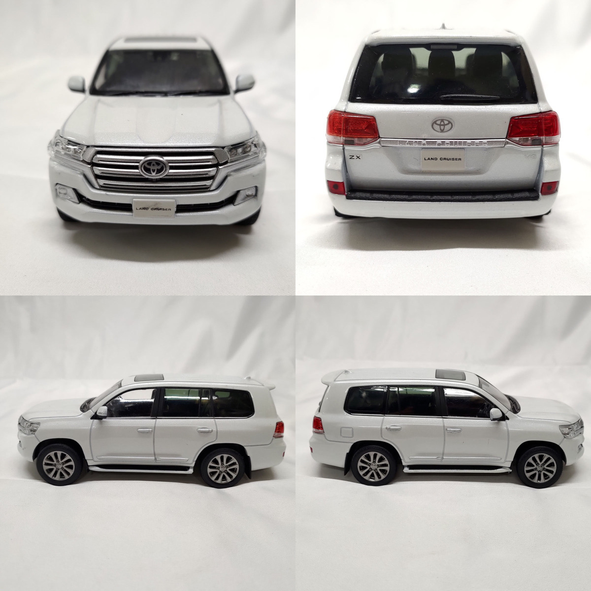 ミニカー 1/30 トヨタ ランドクルーザー ホワイトパールクリスタル