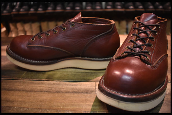 【UK7.5 良品】VIBERG ヴァイバー オックスフォード ブーツ 茶 ブラウン ヴァイバーグ ヴィバーグ 短靴 ローカット HOPESMORE