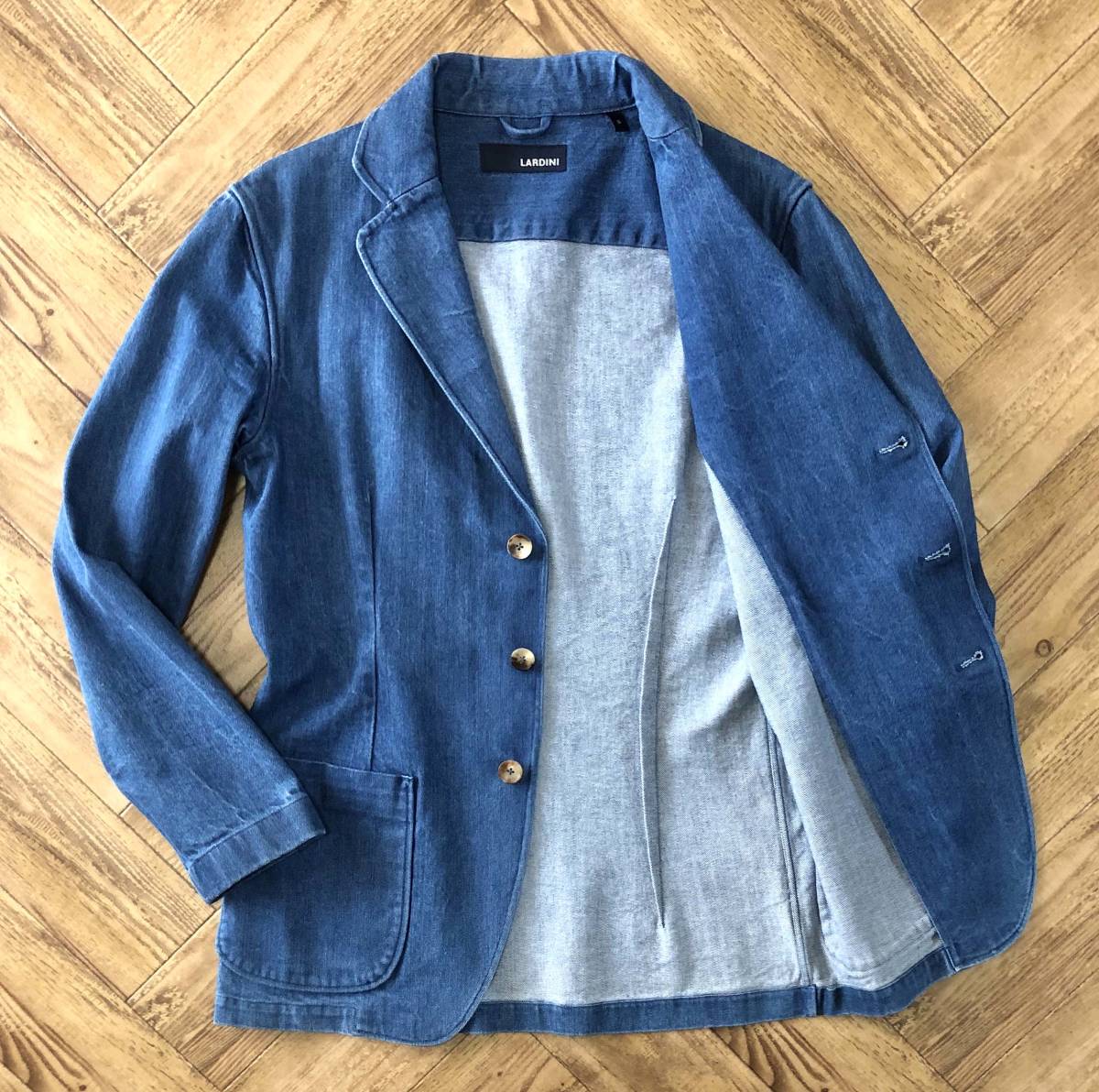 D30 ラルディーニ『大人のカジュアル』LARDINI デニム テーラード 