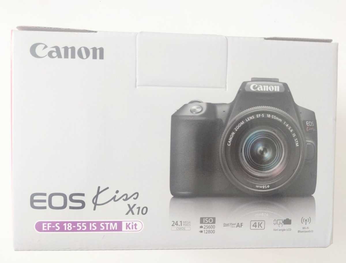  キヤノン CANON デジタル一眼レフカメラ EOS Kiss X10 ブラック EF-S18-55 IS STM レンズキット(キヤノン)｜売買されたオークション情報、yahooの商品情報をアーカイブ公開 - オークファン キヤノン