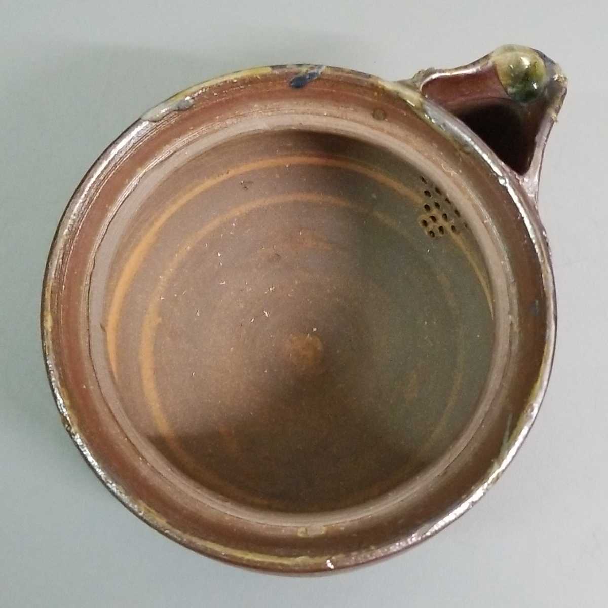 送料無料，品質保証 須17）備前焼 緒方一輝 宝瓶 煎茶道具 玉露器 未使用