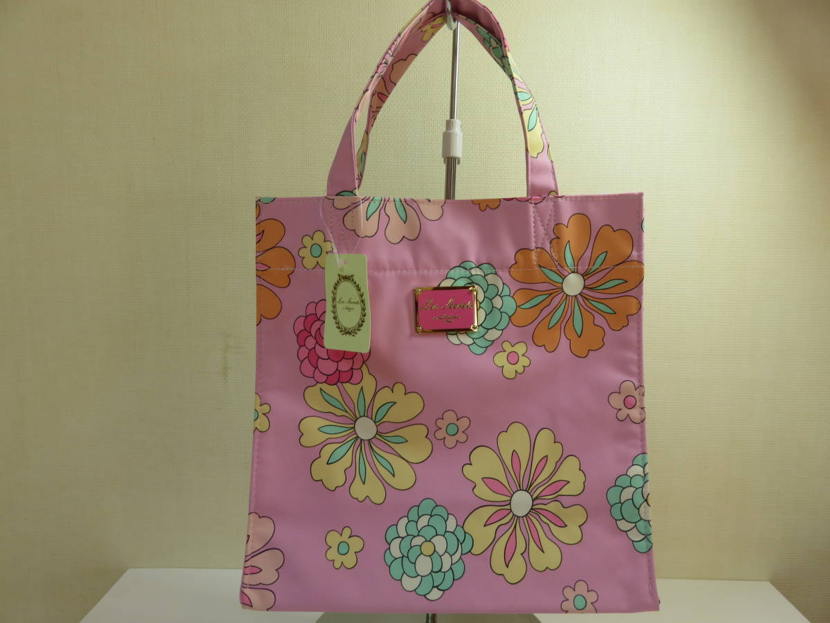 ☆新品☆未使用☆LADUREE☆スクレ・ラデュレ トートバッグ フラワー 