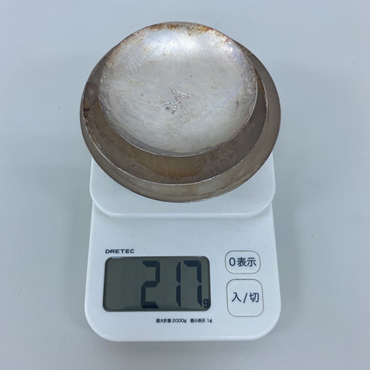 銀杯 3つ 酒器 盃 217グラム 純銀製 Yahoo!オークション 「銀杯 有田焼