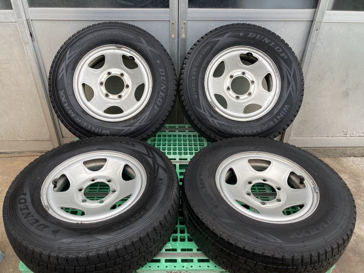 2019年 DUNLOP 195/80R15 WINTER MAXX バリ山スタッドレス4本セット