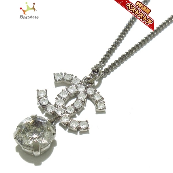 正規品，品質保証 シャネル CHANEL ネックレス 金属素材&times;ラインストーン シルバー&times;クリア ココマーク B18S アクセサリー 首(ネックレス、ペンダント、チョーカー)｜売買されたオークション情報、yahooの ネックレス、ペンダント、チョーカー