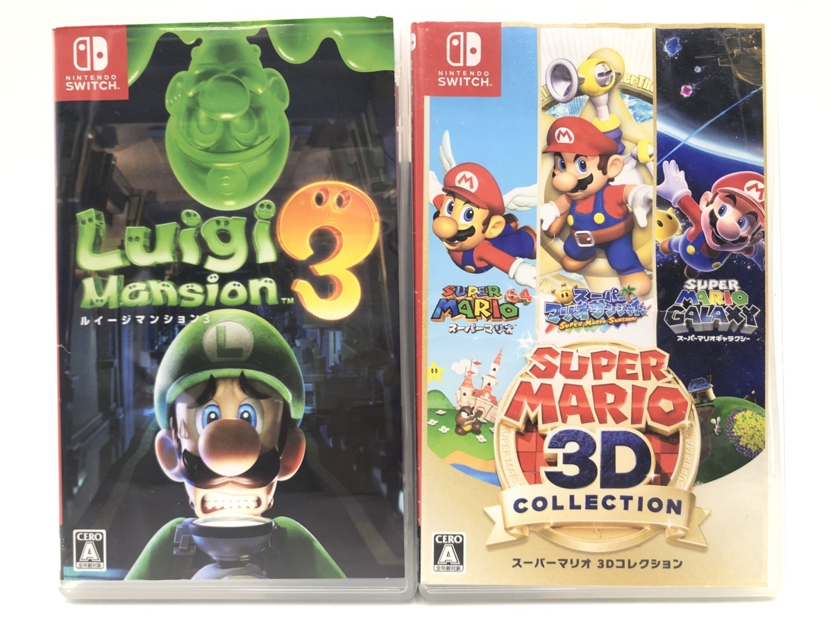 04y2013)【1円～】Switchソフト2本セット[ルイージマンション3
