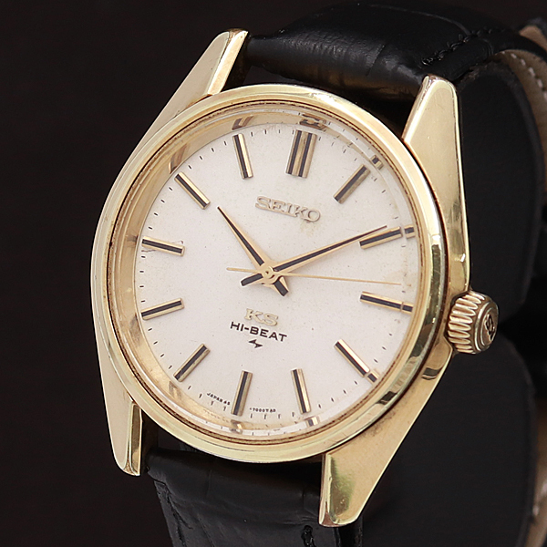 1円★稼働◆【SEIKO/セイコー】45-7001 キングセイコー ハイビート アンティーク シルバー文字盤 手巻き メンズ腕時計 520A0131532