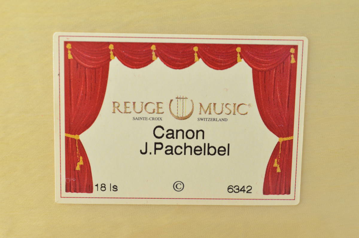 アンティークオルゴール REUGE MUSIC Canon Pachelbel アンティーク