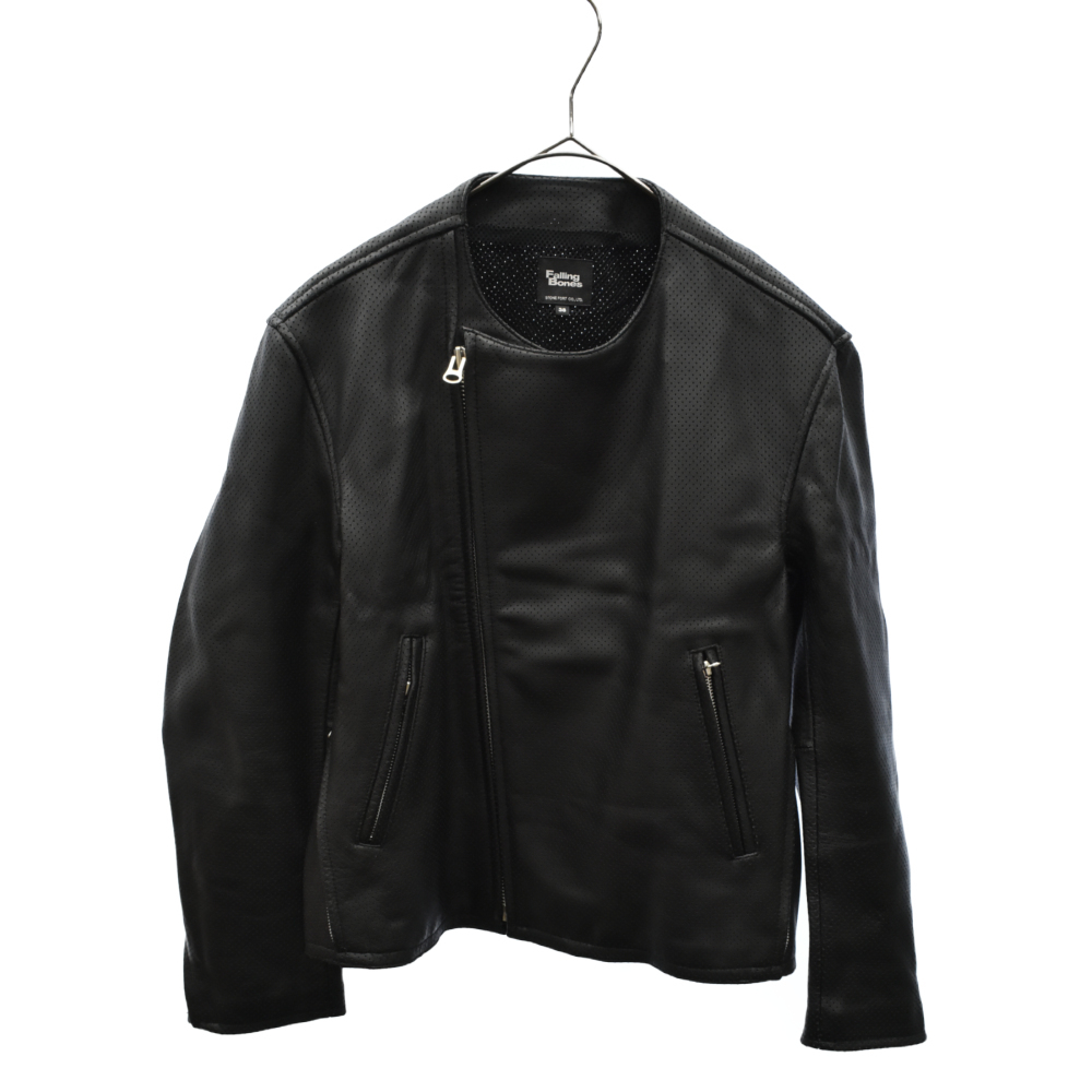 ★Falling Bones スタジャン ブラック42超美品★ Falling Bones フォーリングボーンズ bones⁄岩城滉一⁄スタジャン⁄42⁄BLK