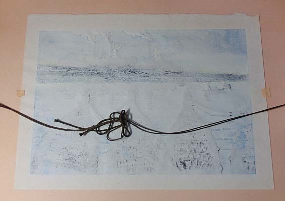 港 清水正博 木版画