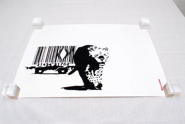 希少 Banksy バンクシー BARCODE WCP リプロダクション シルク 
