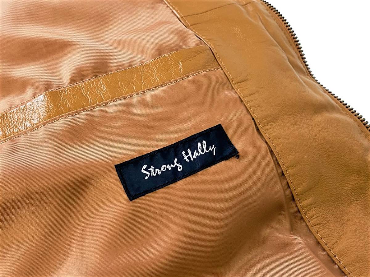 贅沢な逸品! 極美品 極暖! STRONG HALLY 最高級 極上ラムレザー オール 