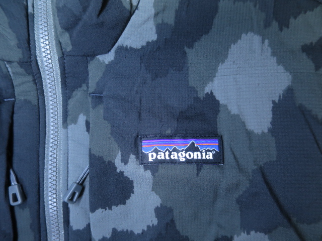 patagonia パタゴニア ナノエア フーディ XS 迷彩 カモフラ グレー