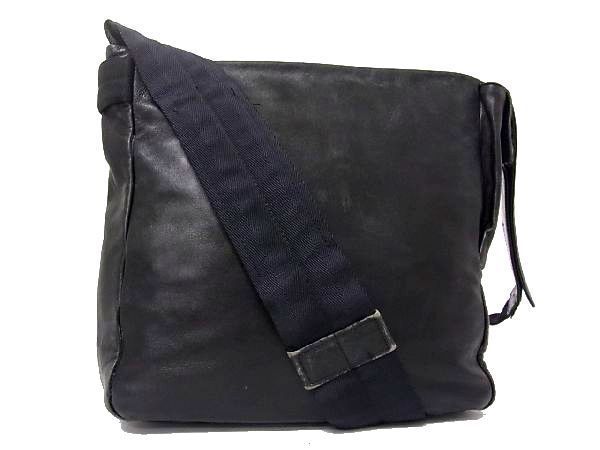 1円 PRADA プラダ テスートナイロン×レザー シルバー金具 ワン 