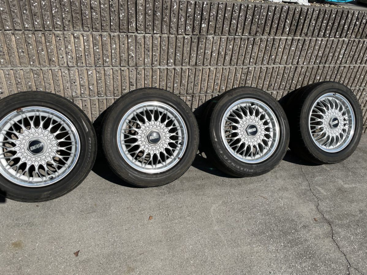 BBS 6.5j+40 16インチ 5H 日産Y32純正OP 当時物 - 純正 bbs