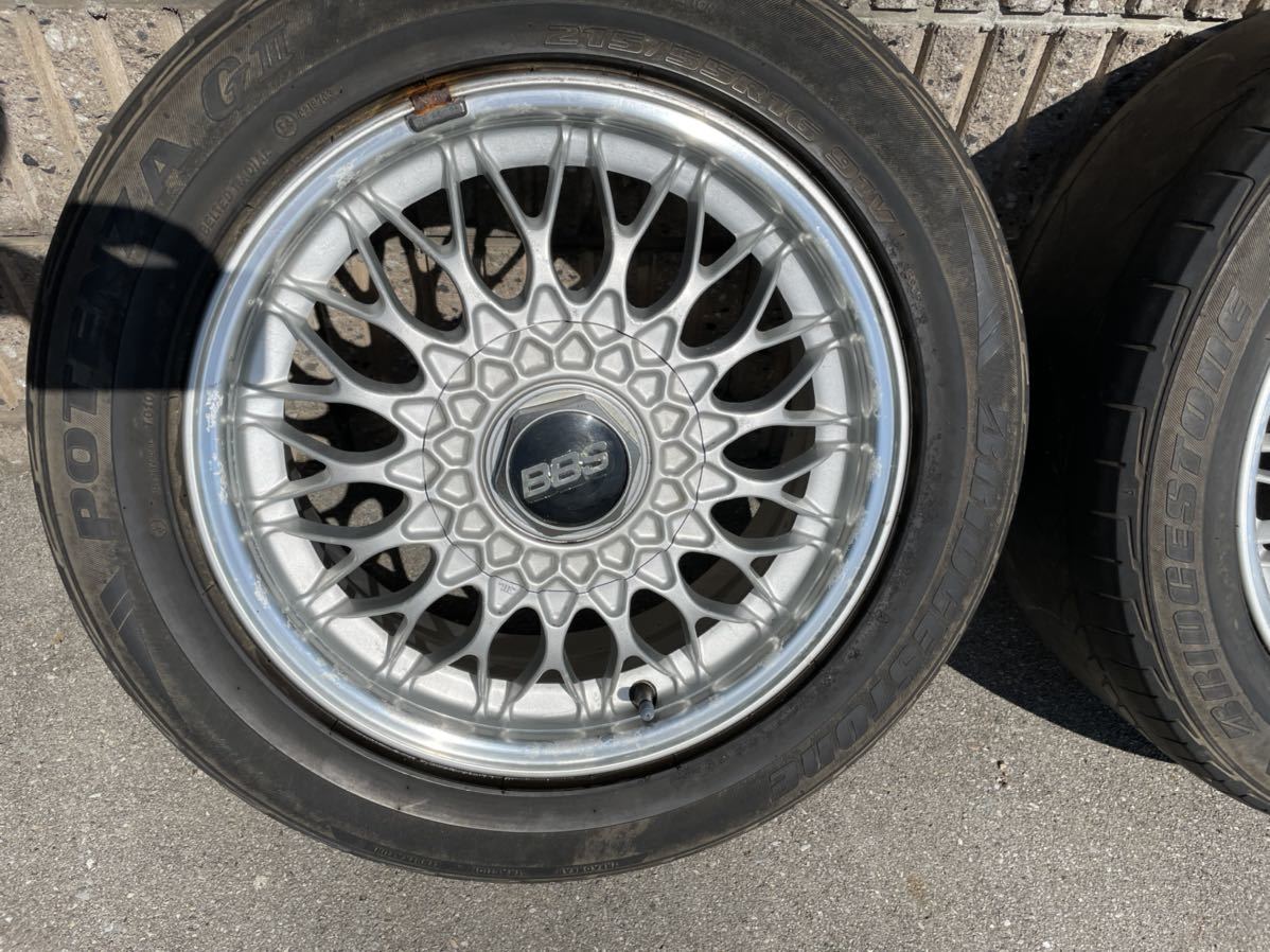 BBS 6.5j+40 16インチ 5H 日産Y32純正OP 当時物 - 純正 bbs