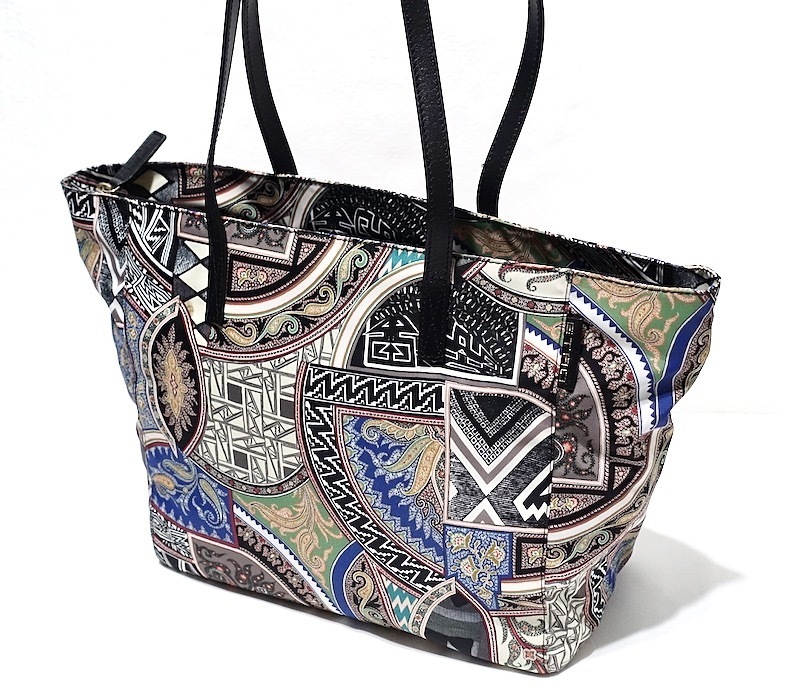 2015年製 極美品 ETRO エトロ マルチペイズリー柄 ラージ トートバッグ 