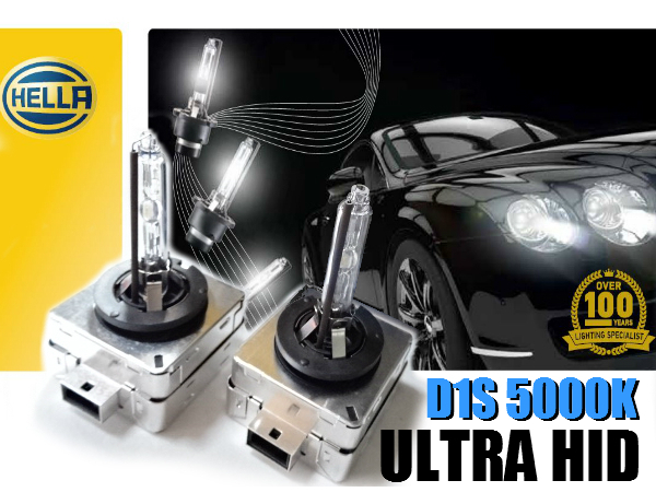 ポルシェ カイエン パラメーラ ヘッドライト ロービーム用 HIDバルブ D1S 35W 5000K HELLA製 ULTRA HIDシリーズ 車検対応 1年保証 即納可