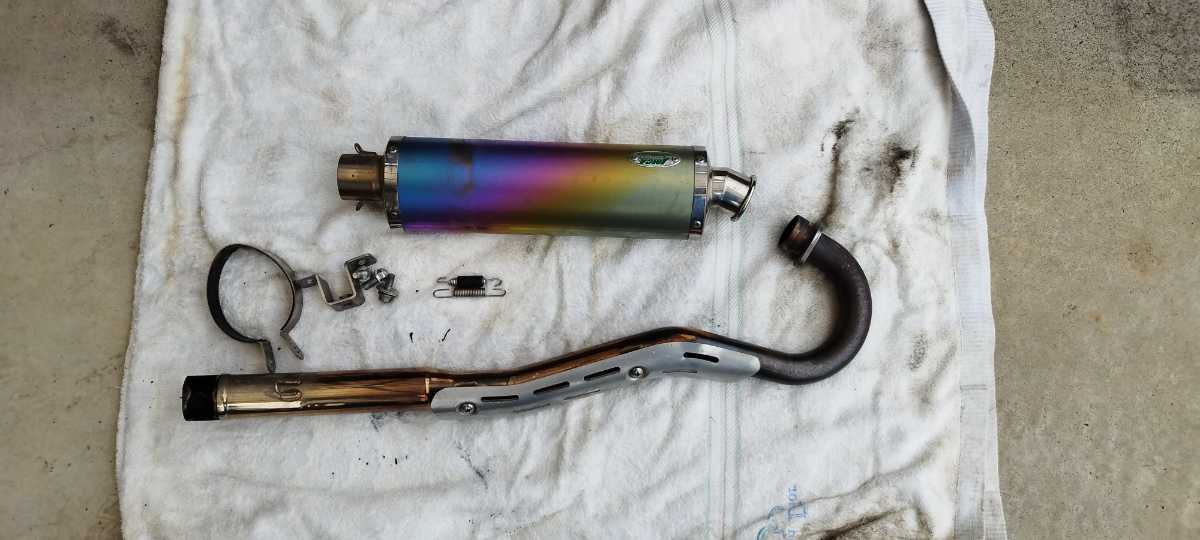 XR100モタード モリワキマフラー オートバイ マフラー
