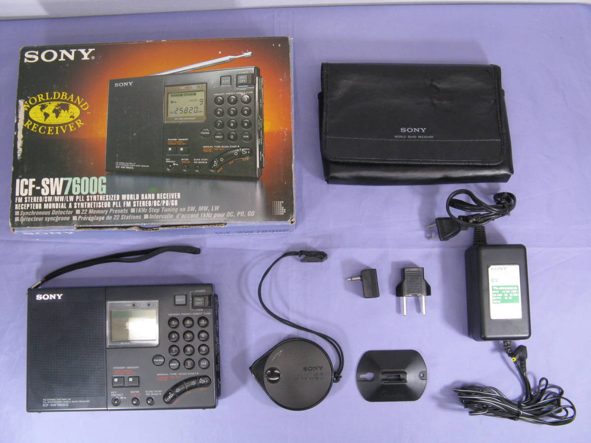 オーディオ機器 SONY ICF-SW7600G 短波つきPLLシンセサイザラジオ