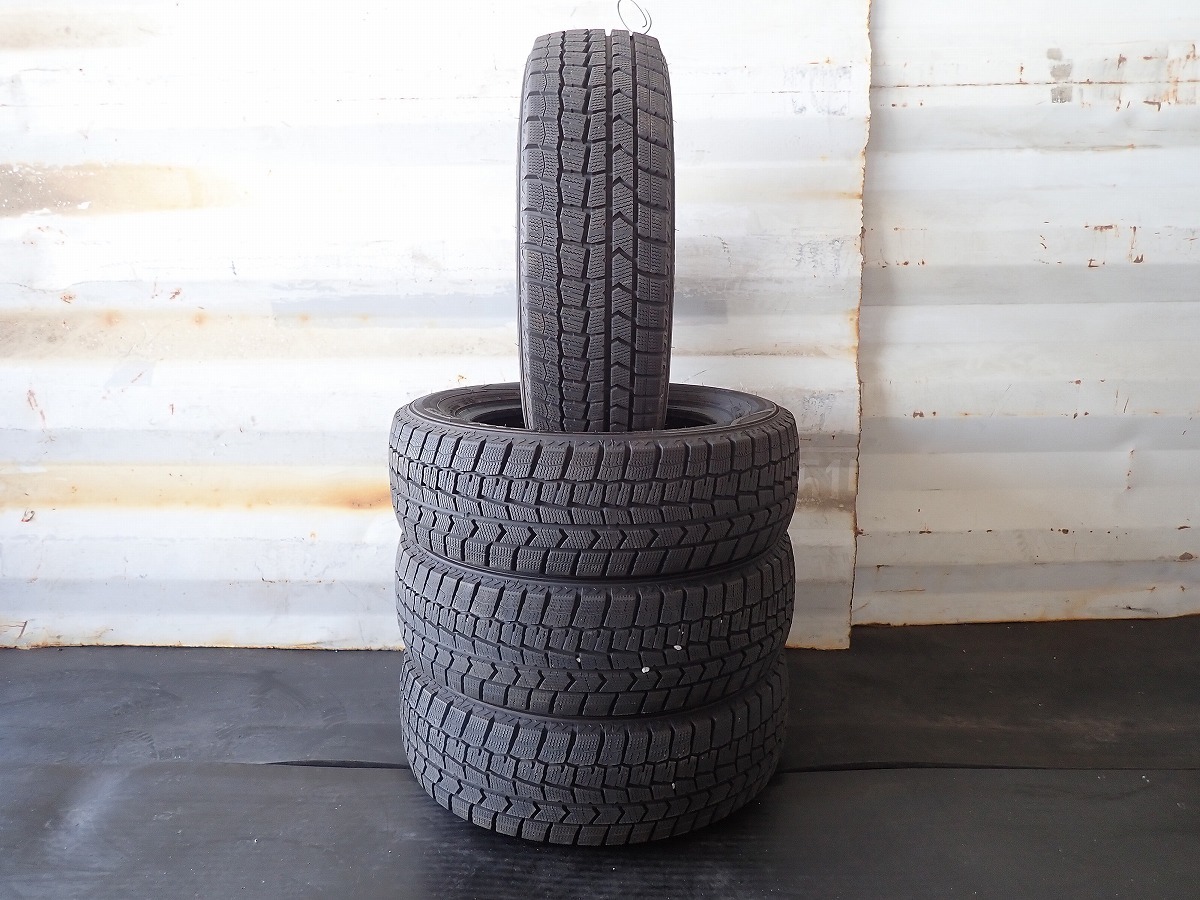 HI7166【送料無料175/65R14】4本セット ダンロップ ウィンターマックス WM02 中古スタッドレスタイヤ