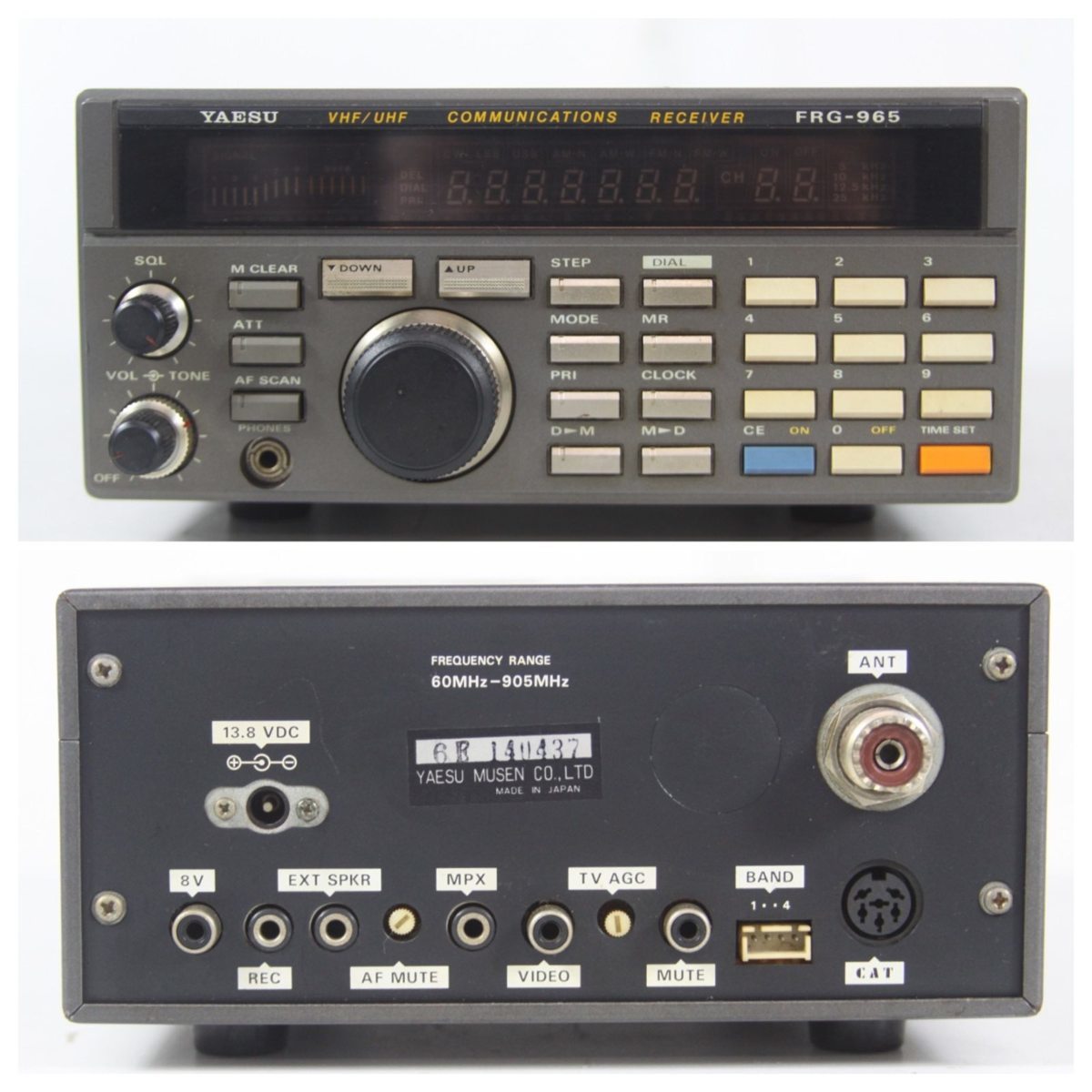 YAESU FRG-965 広帯域受信機 通信型 レシーバー 60 905MHz ヤエス