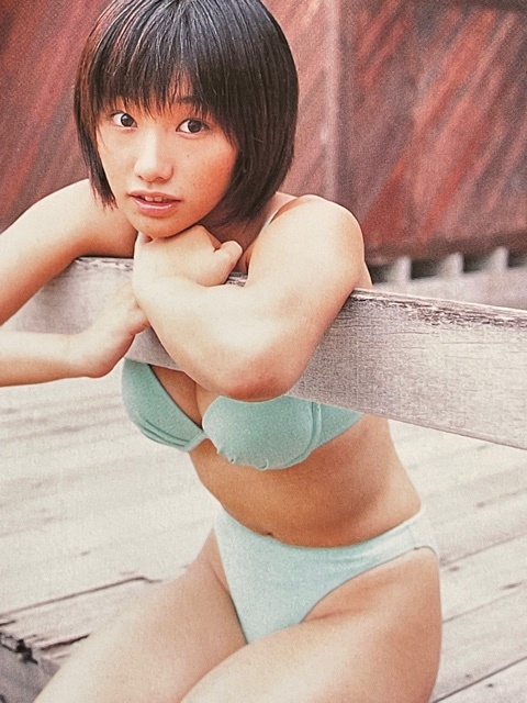 お宝☆眞鍋かをり☆ハイレグ水着グラビア☆6P☆切り抜き(タレント