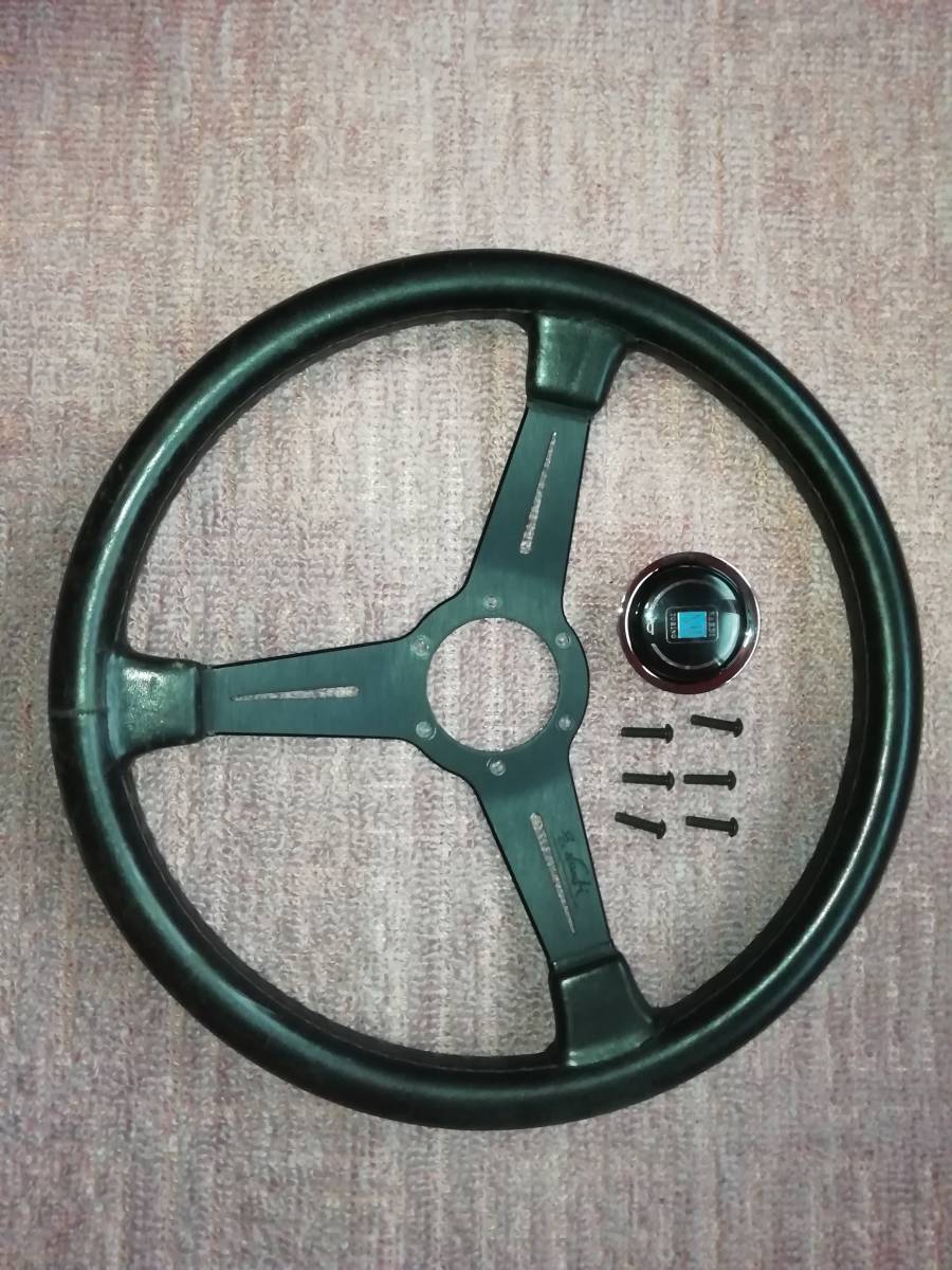 NARDI ナルディ クラシック ブラックレザー 36パイ ステアリング 当時