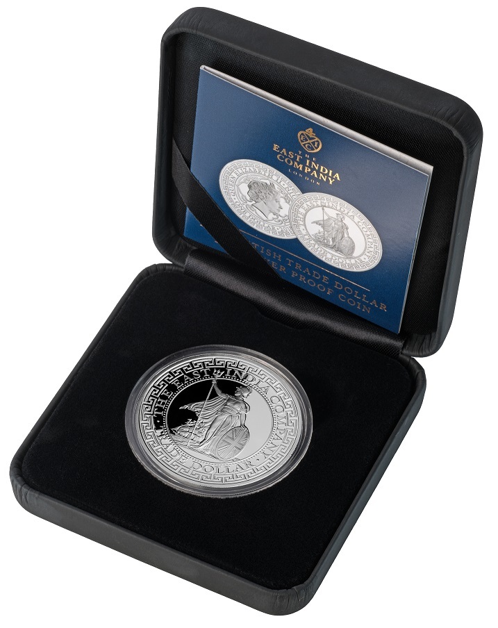 2018 イギリス トレードダラー 英国貿易ドル 1オンス銀貨 PF69UC