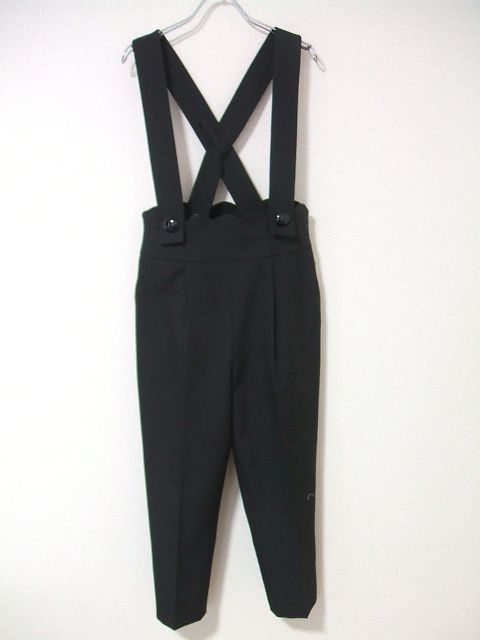 1-0418M▲leur logette/オーバーオール/サロペット/ブラック/ルルロジェッタ/ルールロジェット/AL172619