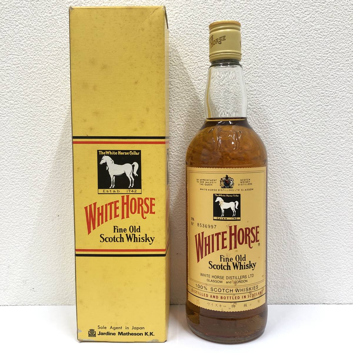 【WHITE HORSE/ホワイトホース】ファインオールド スコッチウイスキー 750ml/43%【箱付】★9111