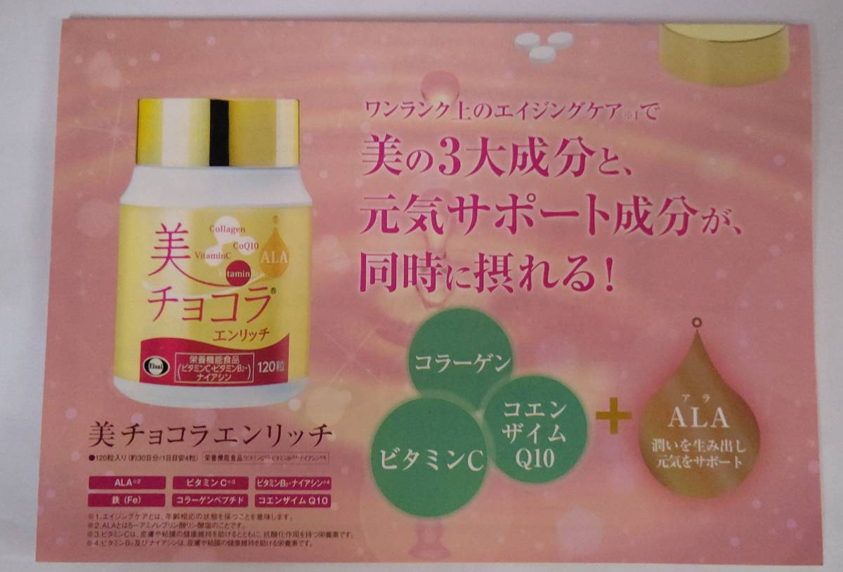 即決 新品未開封 エーザイ 美チョコラ エンリッチ 120粒入り 賞味期限 