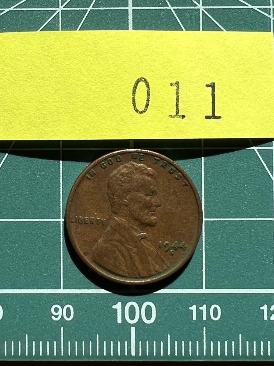 アメリカ合衆国 1セントコイン 1944年 S刻印 硬貨 ペニー 送料84円(北 