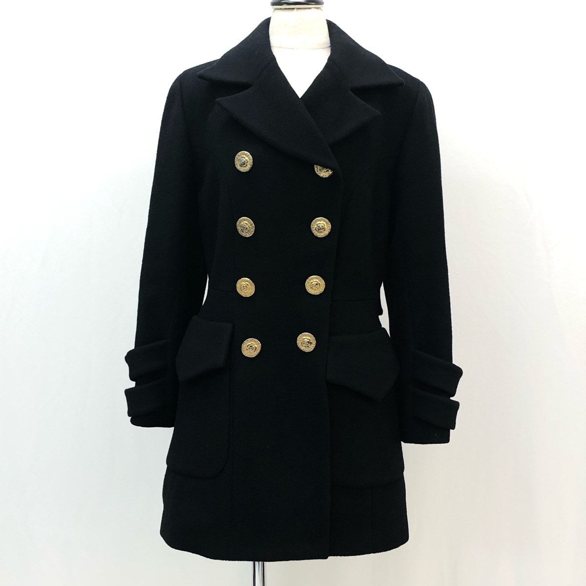 クレイサス 金ボタン CLATHAS 黒 - メルカリ M ウール100 ジャケット 