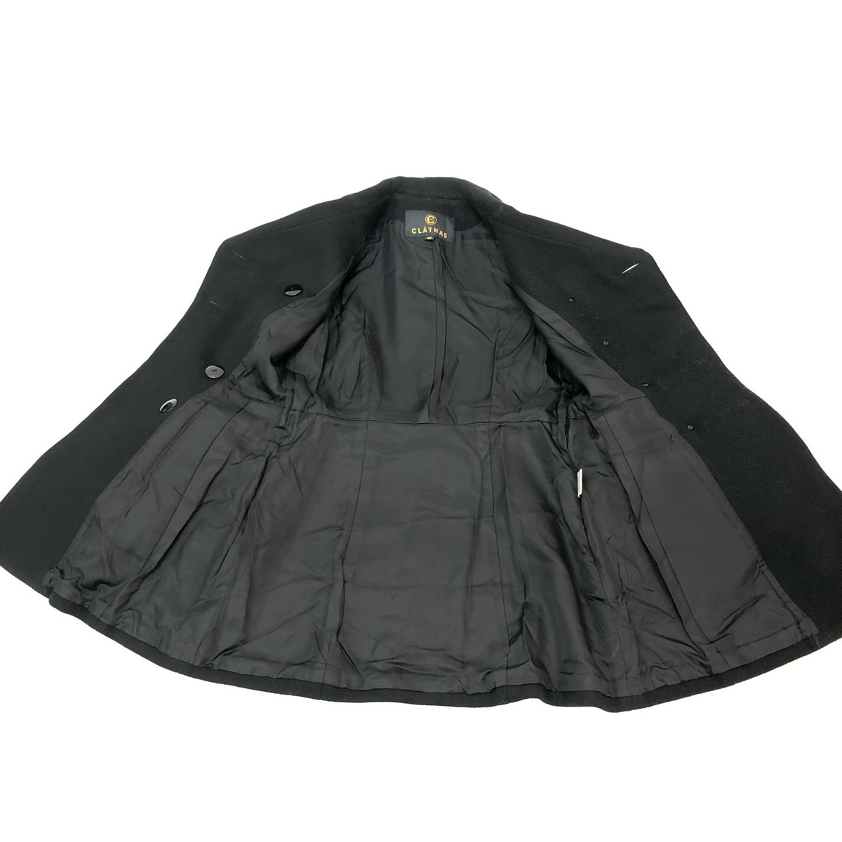 クレイサス 金ボタン CLATHAS 黒 - メルカリ M ウール100 ジャケット 