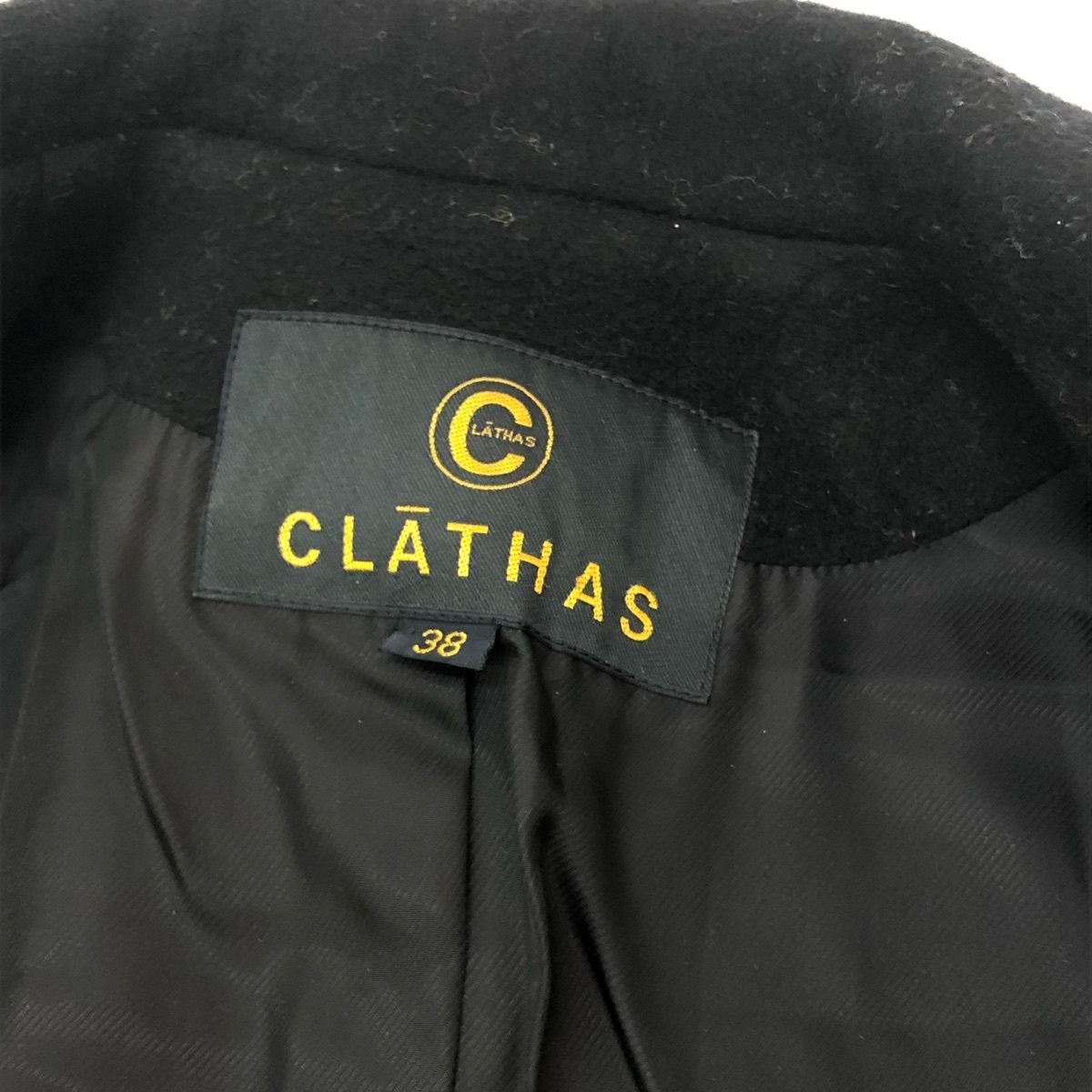 クレイサス 金ボタン CLATHAS 黒 - メルカリ M ウール100 ジャケット 