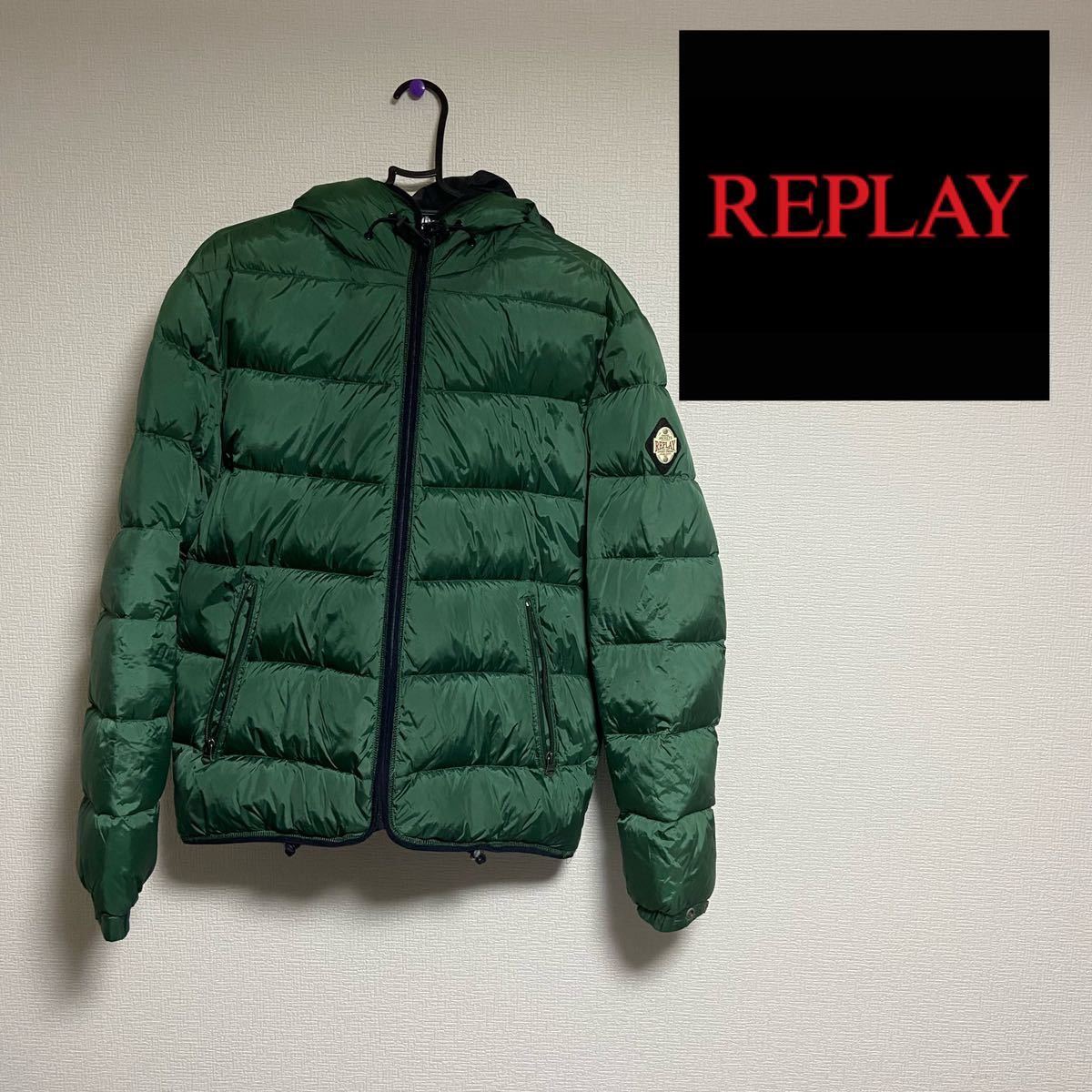 リプレイ replay ダウンジャケット インポート 緑 グリーン リプレイ 