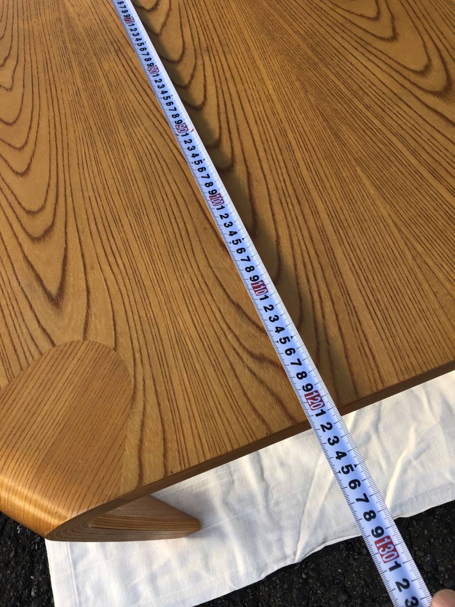 中国銀貨 大清銀幣 宣三 壹圓 26.5g 天童木工 座卓テーブル 曲木 幅75.5×奥行75.5×高さ33.5