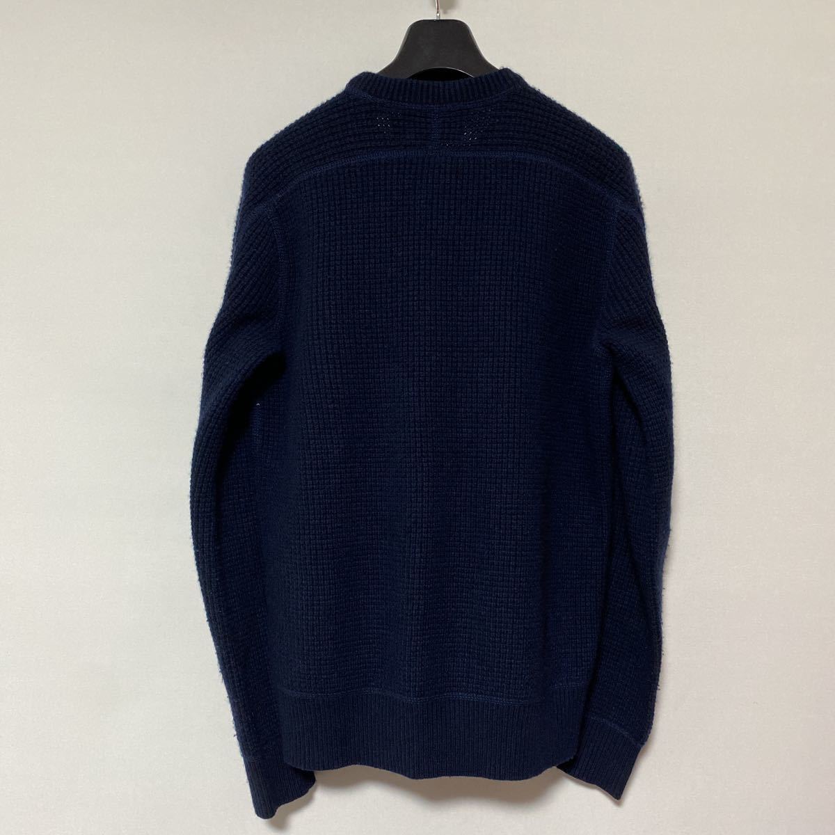 美品 RRL 100 % カシミヤ ワッフル ニット セーター 前 V S 国内正規品 