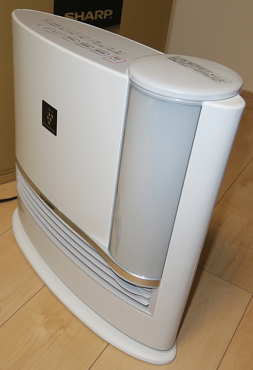 【送料無料】SHARP 加湿セラミックファンヒーター HX-D120-W プラズマクラスター7000 数日使用
