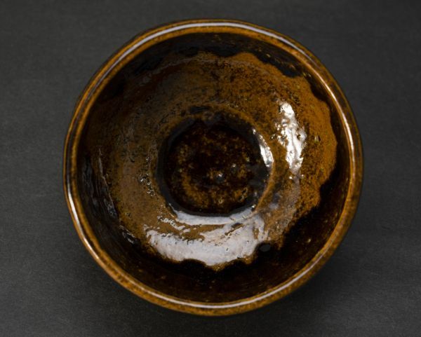 大樋焼 大樋一平 茶碗 茶道具 飴釉 共箱 大樋 共布 抹茶碗 Re:Finds