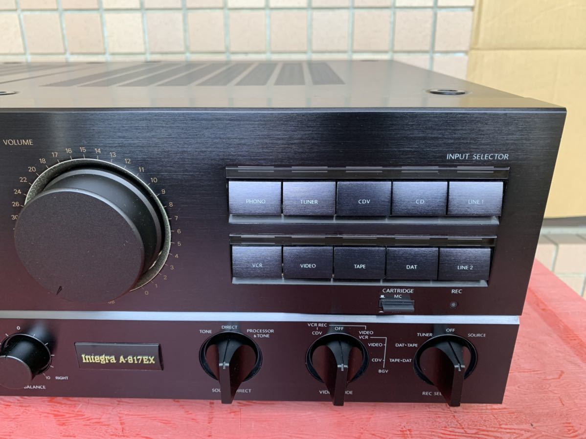 新作】 （整備品）ONKYO プリメインアンプ Integra A-817 EX