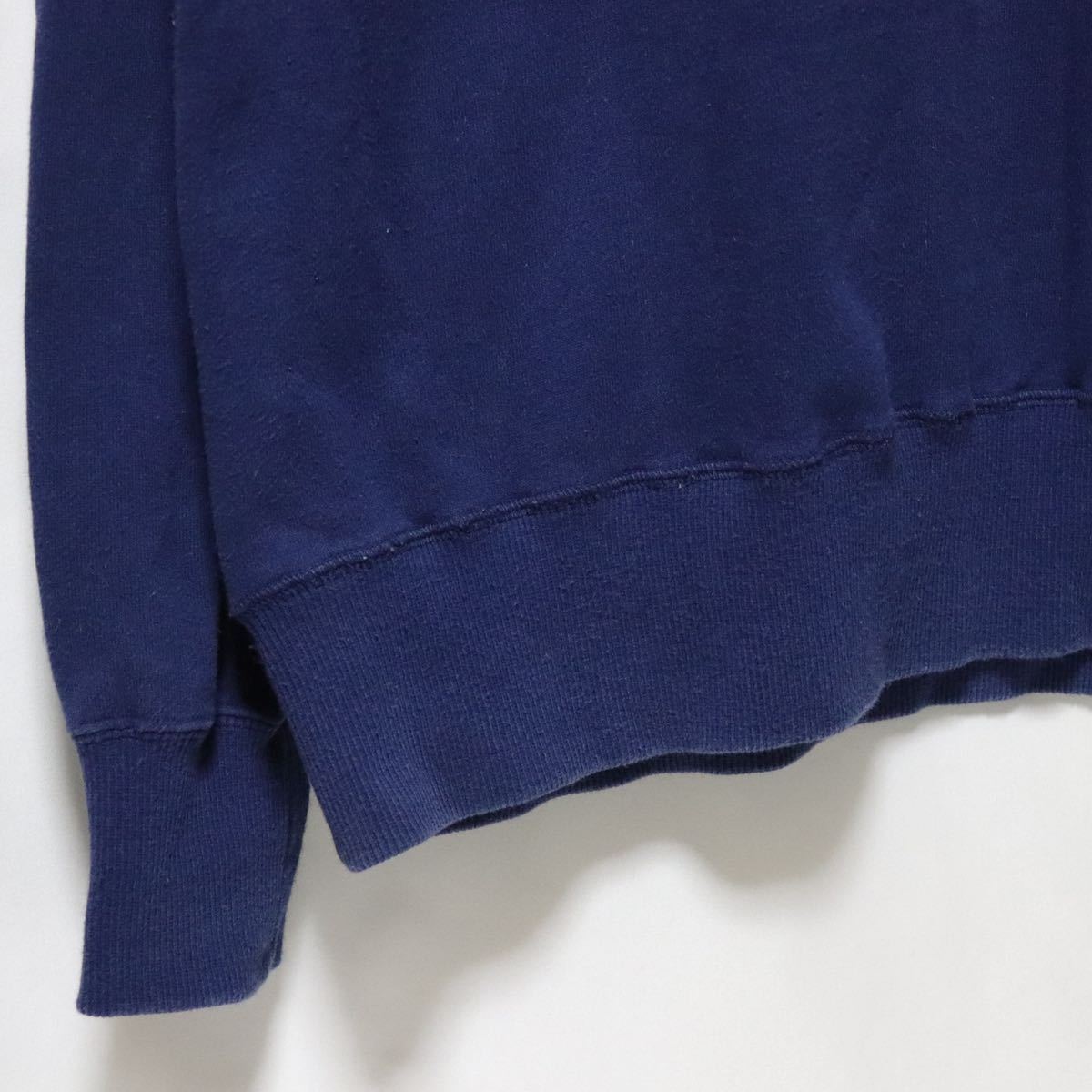 希少【A BATHING APE】bape ロゴ/スウェット トレーナー/nvy/cotton/ア 