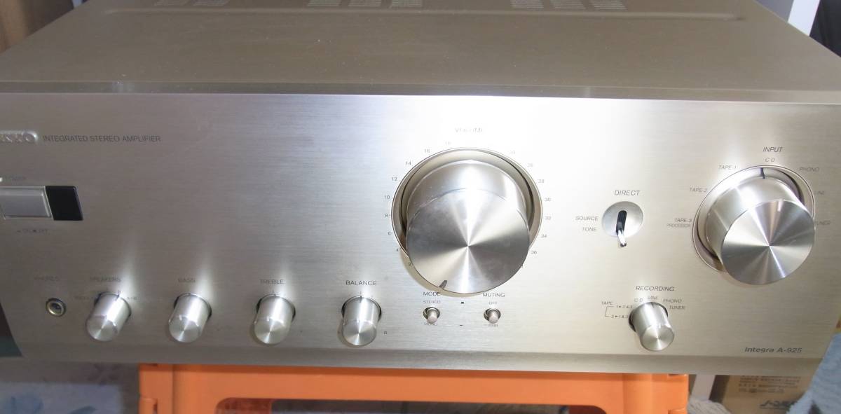 プリメインアンプ ONKYO Integra A925 元箱・取説・リモコン付 ONKYO プリメインアンプ integra A-925 訳アリ動作品（本体、取説
