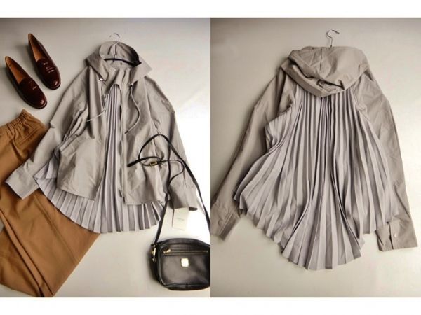 タグ付き未使用♪ルギヴァ LUGIVA TOKYO 大人可愛いバックプリーツ 