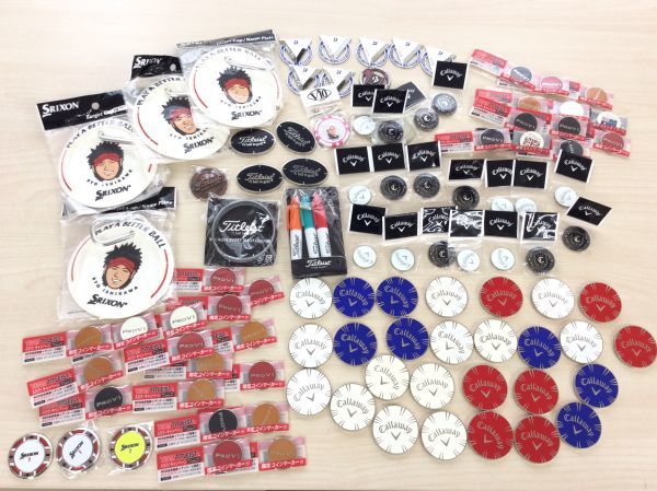 A05-126－1108－113　ブリヂストン　ゴルフ　グッズまとめ　非売品　石川遼　アームバンド　ボールマーカー　クリップマーカー　1スタ