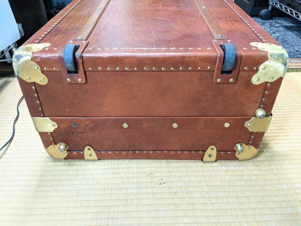 ヴィンテージ【船舶トランク】ハンガー付 衣装ケース 船旅 鍵付 昭和