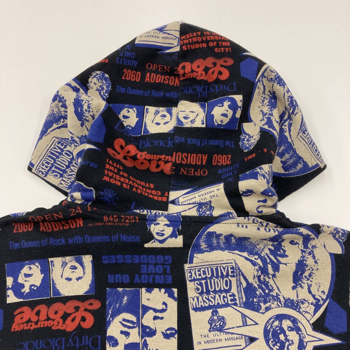 HYSTERIC GLAMOUR コートニーラブ 総柄 ジップ パーカー Mサイズ