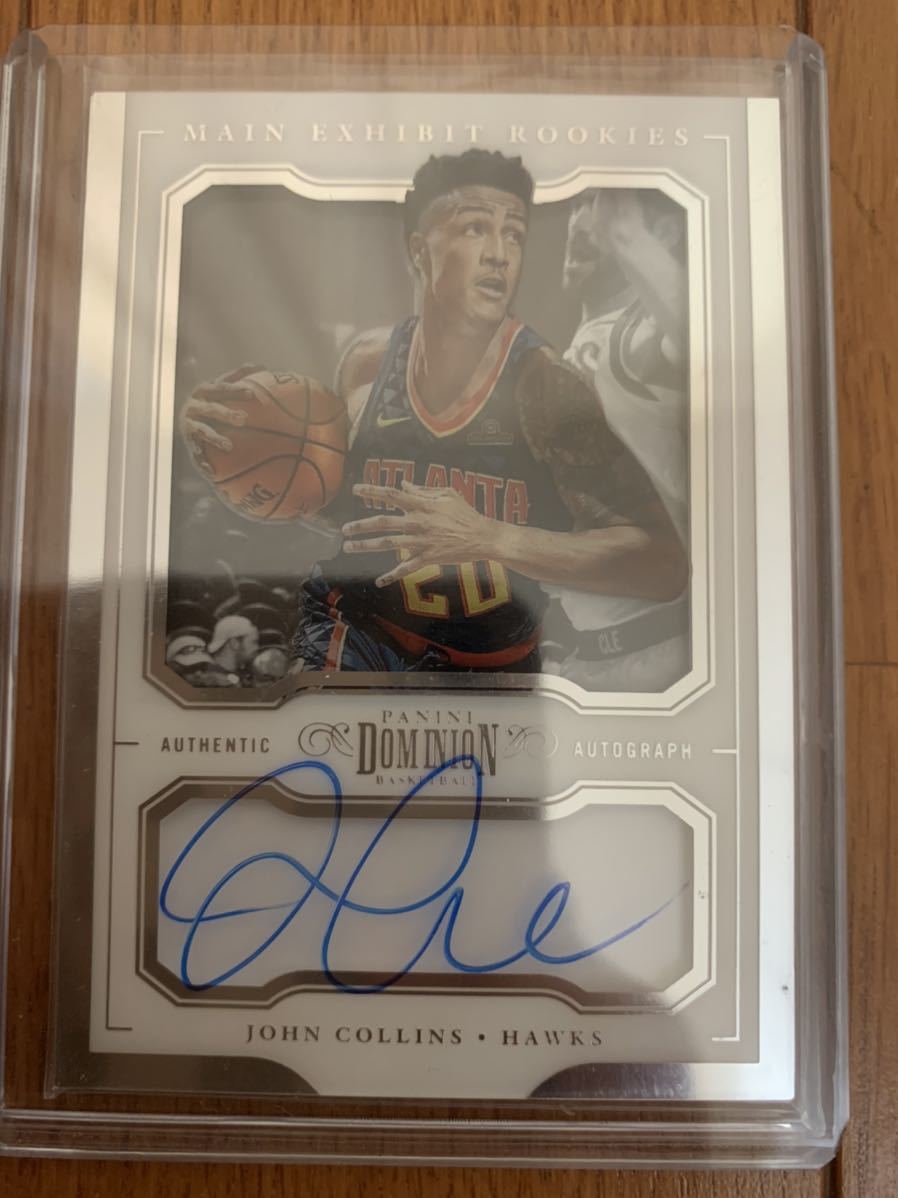 John Collins 2017-18 Panini Dominion Main Exhibit Rookie Autographs Auto RC NBA